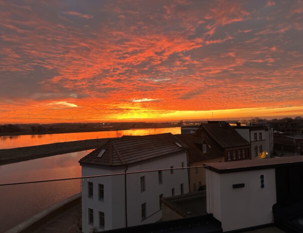 Sonnenuntergang Elbe