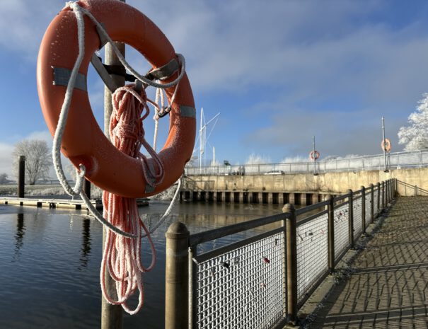 Hafen Wittenberge Winter