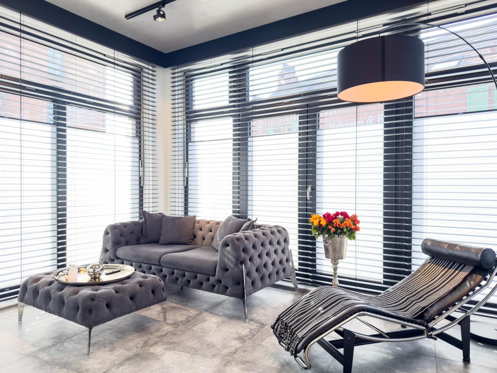 Wohnzimmer im ELBE.6 Apartment I in Wittenberge